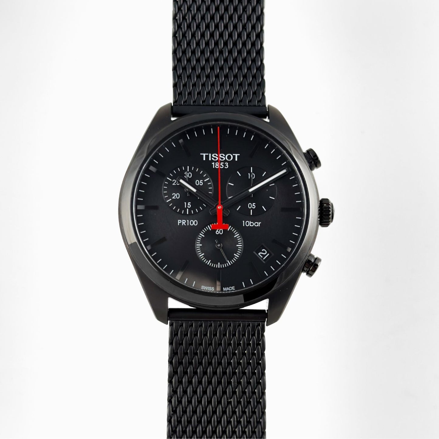 Tissot PR 100 Chronograph Quartz Black Dial 41mm