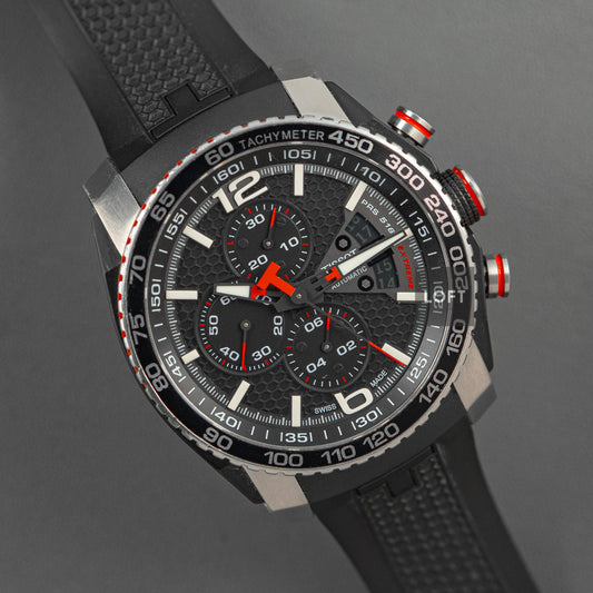 Tissot PRS 516 Extreme Automatic Chronograph Black Dial 45mm
