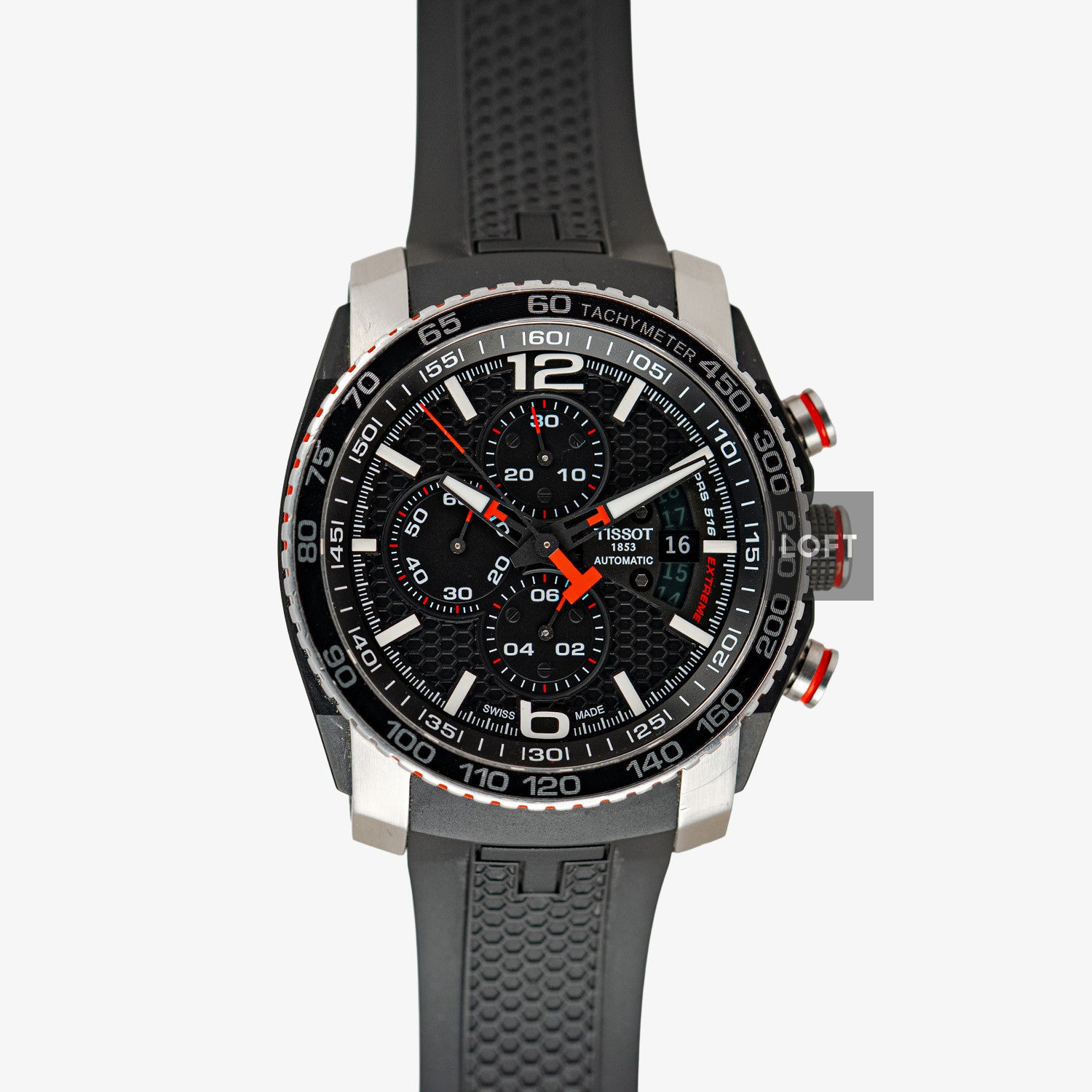 Tissot PRS 516 Extreme Automatic Chronograph Black Dial 45mm