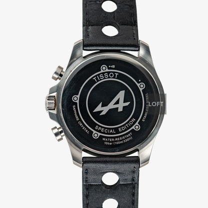 Tissot V8 Alpine Quartz Chronograph Black Dial 42.5mm