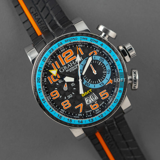 Graham Silverstone Automatic Flyback Chronograph GMT 48mm