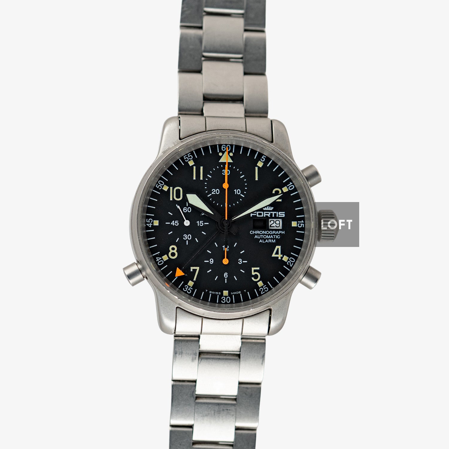 Fortis Spacematic Automatic Alarm Chronograph 40mm
