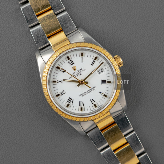 Rolex Oyster Perpetual Date 15223 Automatic Roman Dial 36mm