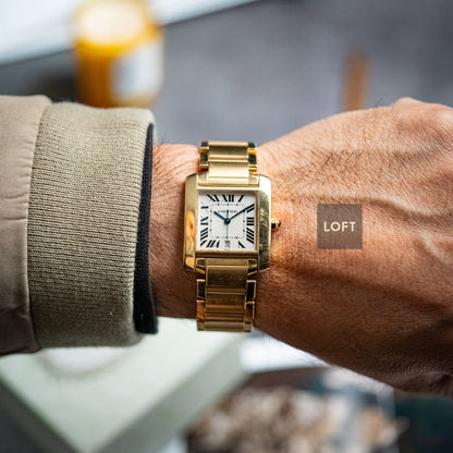 Cartier Tank Française Automatic Date Yellow Gold 29mm