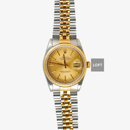 Rolex Datejust 16233 Automatic Two-Tone Golden Dial 36mm