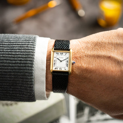 Cartier Tank Vermeil Manual Wind Gold-Plated 23mm