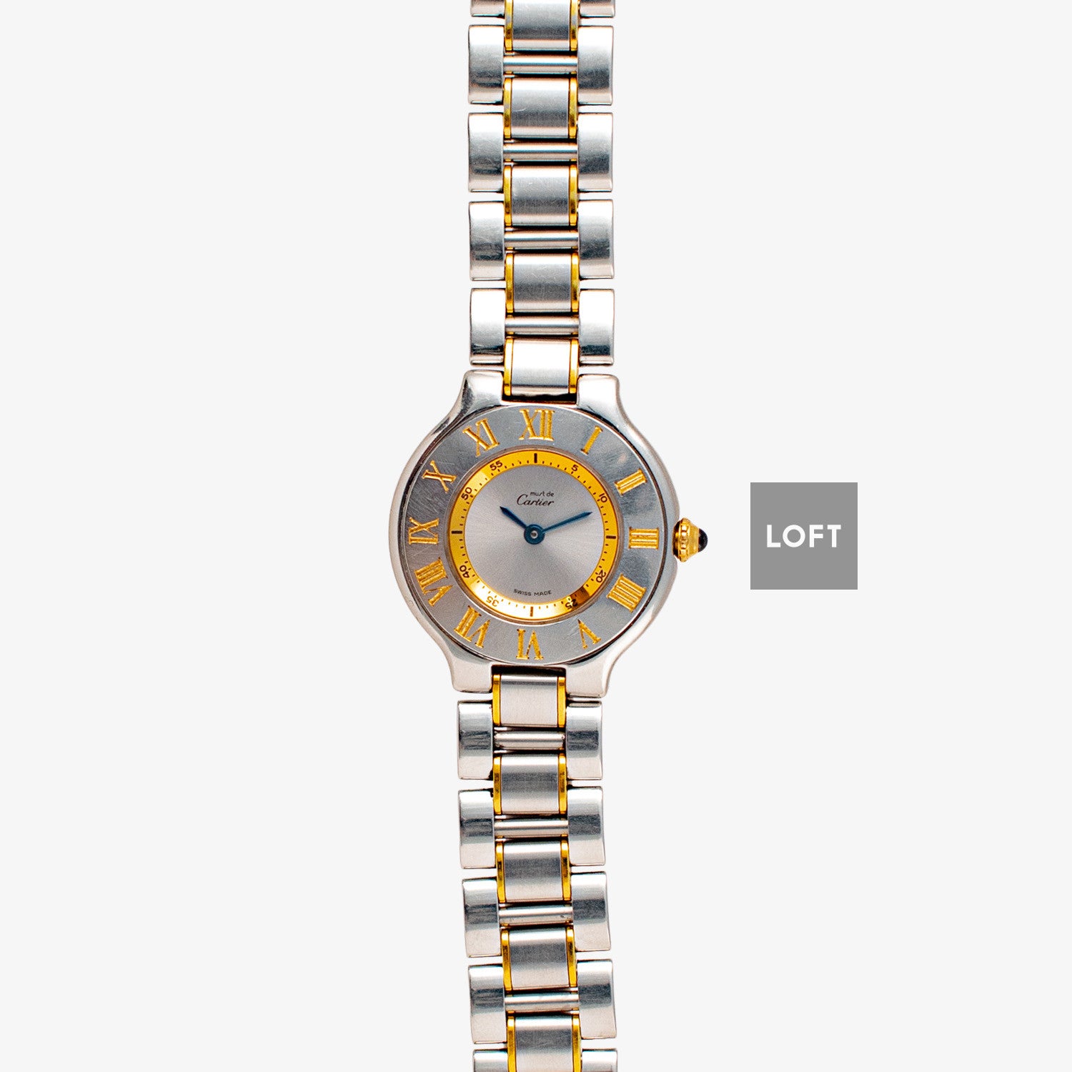 Cartier Must 21 Two‑Tone Quartz Silver Dial 28mm