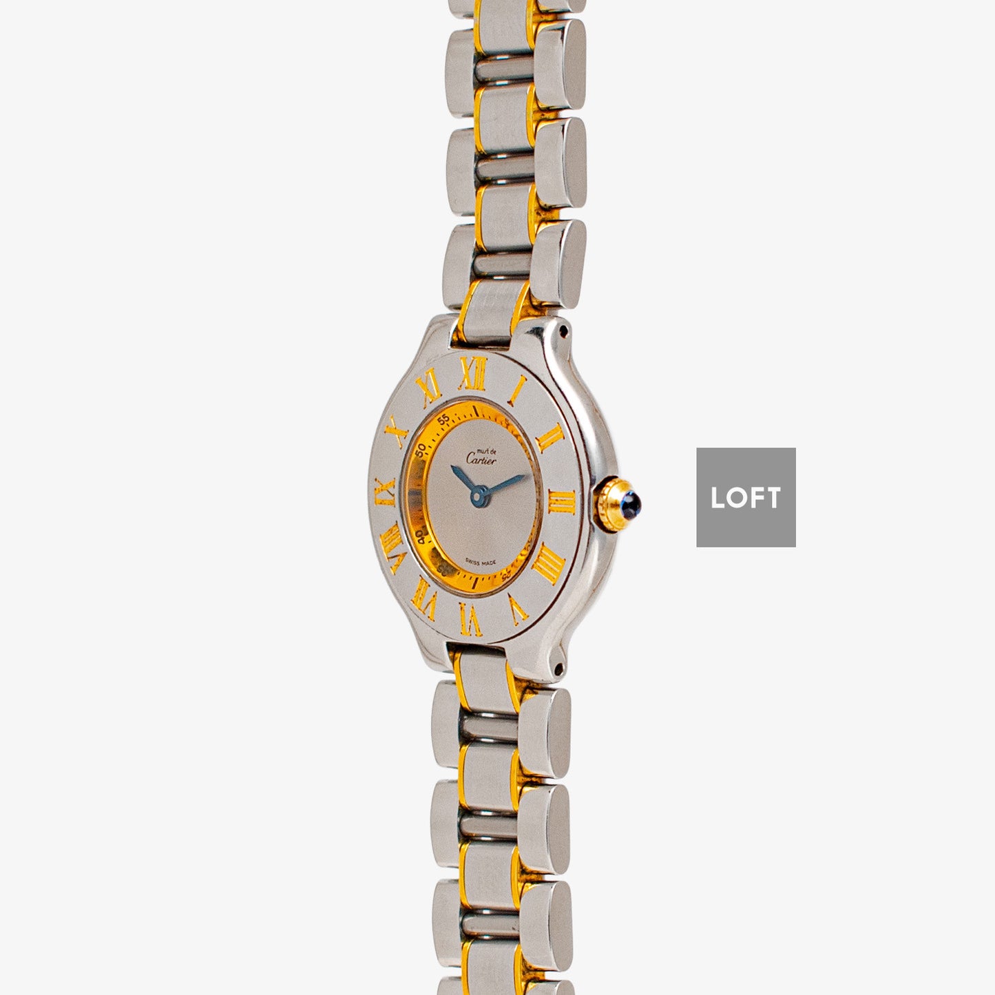 Cartier Must 21 Two‑Tone Quartz Silver Dial 28mm