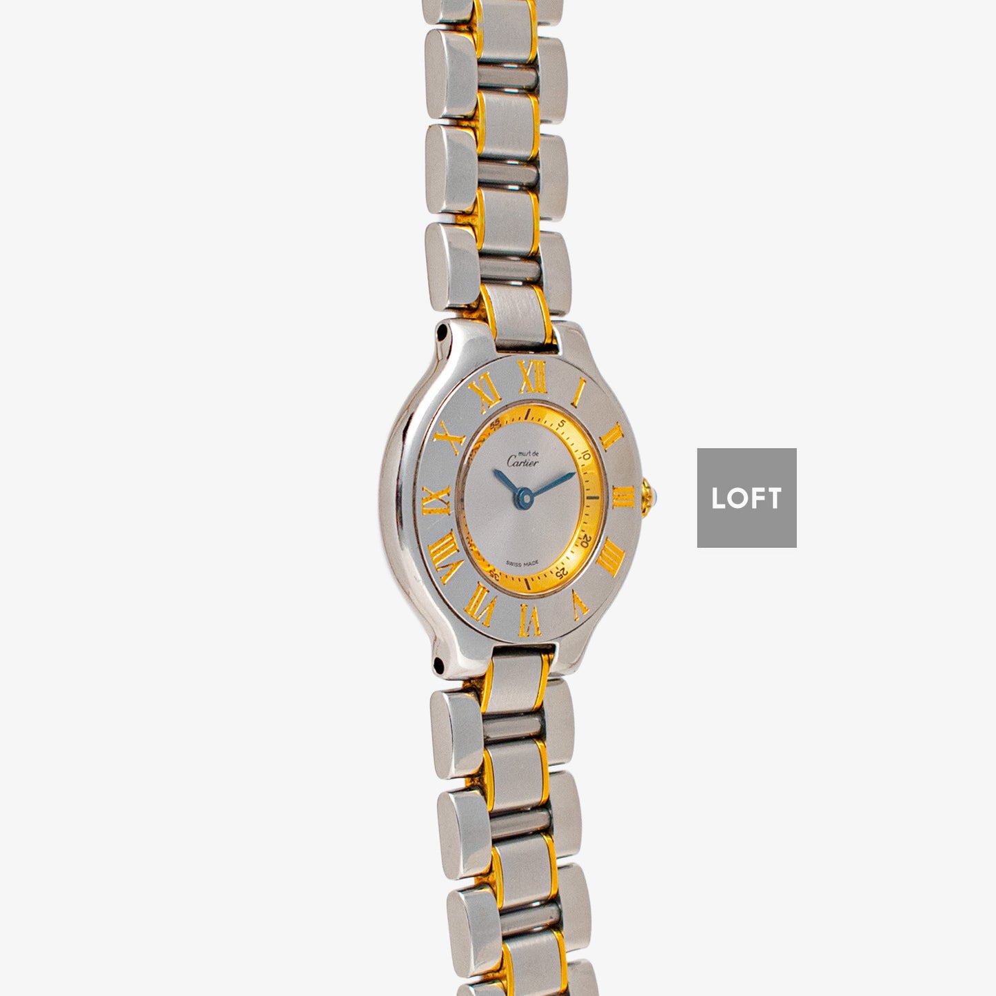 Cartier Must 21 Two‑Tone Quartz Silver Dial 28mm