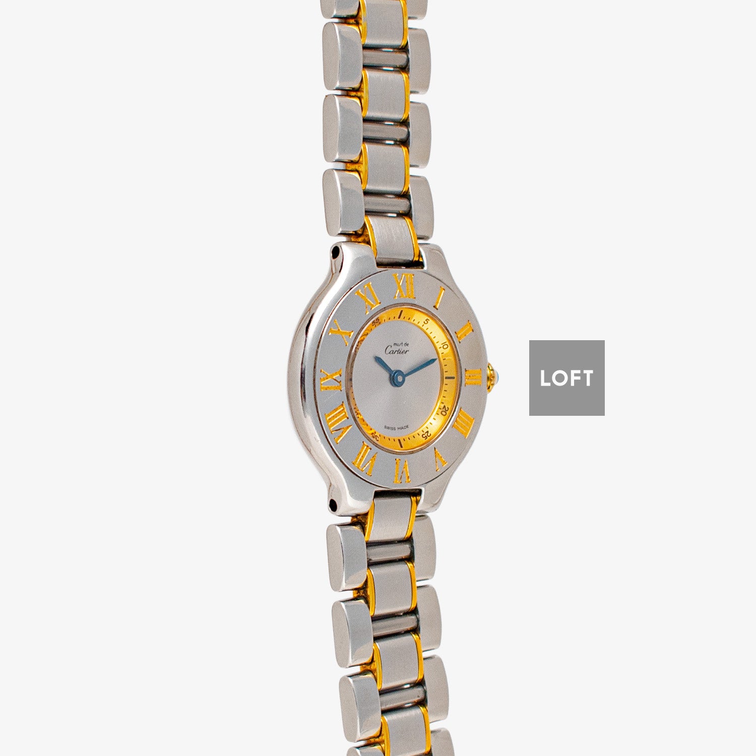 Cartier Must 21 Two‑Tone Quartz Silver Dial 28mm