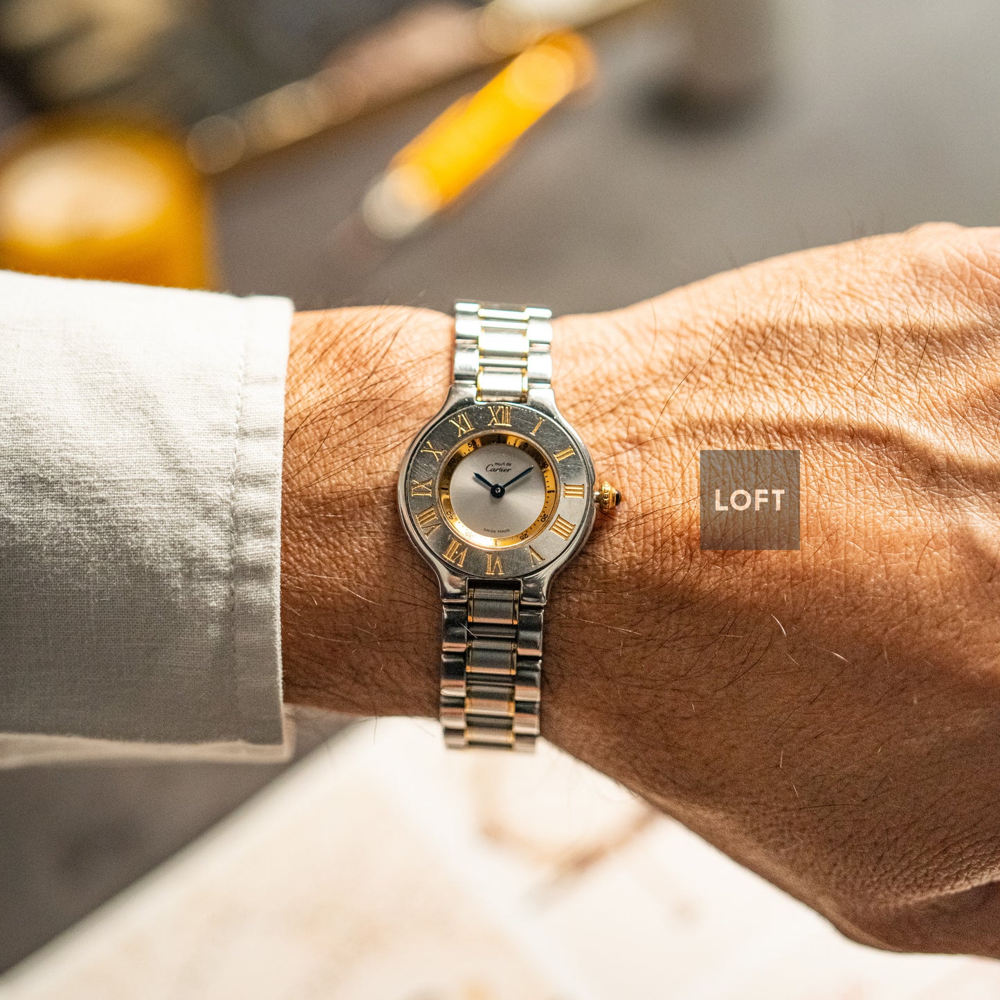 Cartier Must 21 Two‑Tone Quartz Silver Dial 28mm