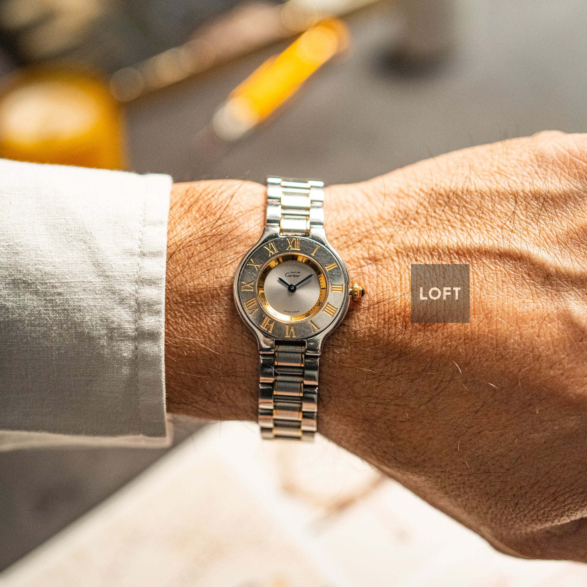 Cartier Must 21 Two‑Tone Quartz Silver Dial 28mm