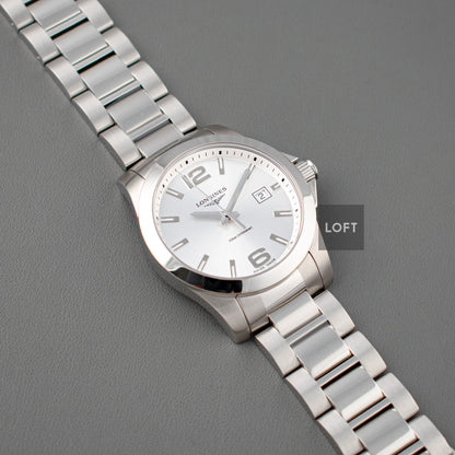 Longines Conquest Classic Quartz Silver Dial 41mm