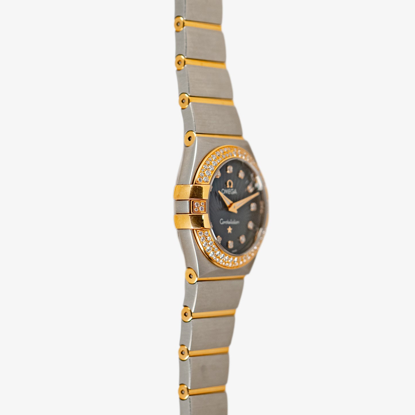 Omega Constellation Quartz Two‑Tone Blue Dial 24mm