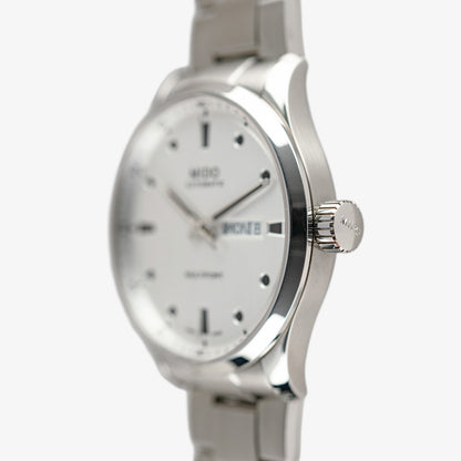 Mido Multifort Automatic Day-Date Silver Dial 42mm
