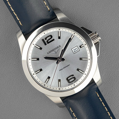 Longines Conquest Classic Quartz Silver Dial 41mm