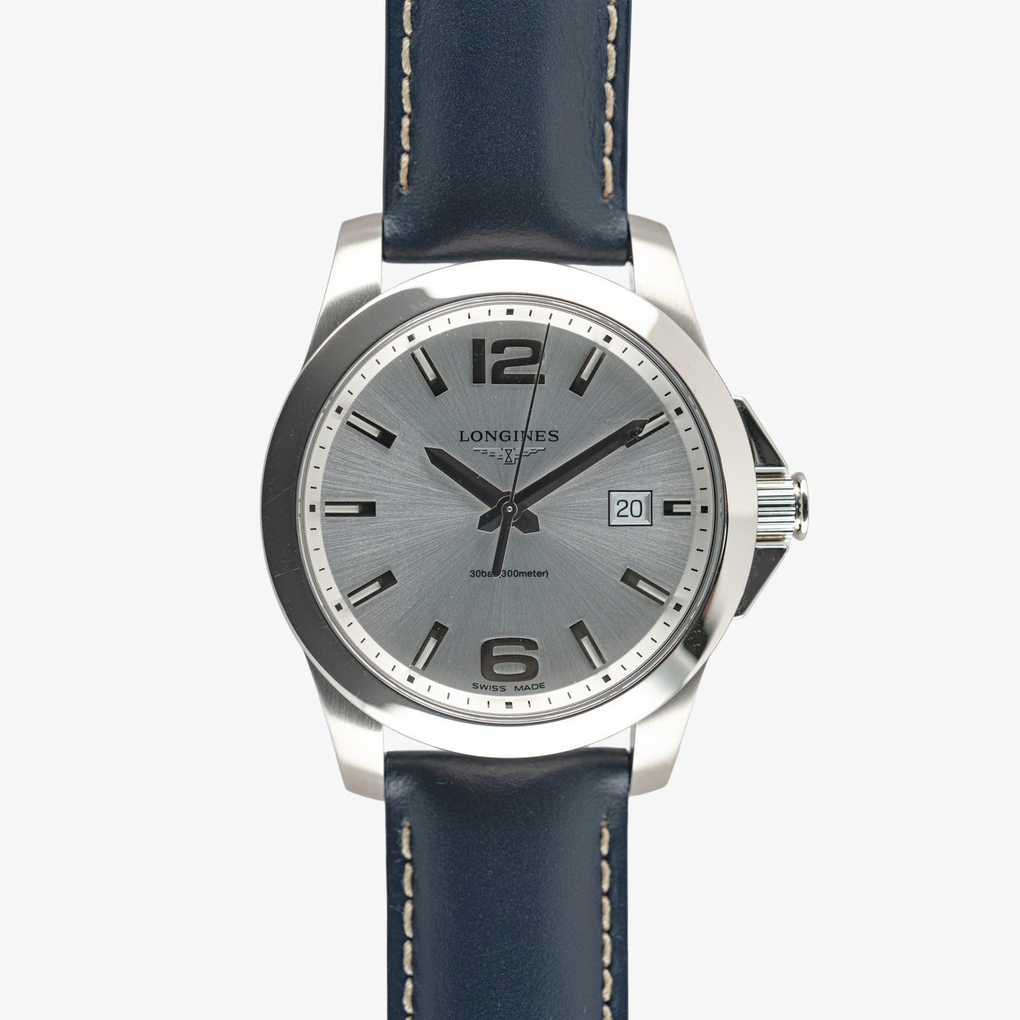 Longines Conquest Classic Quartz Silver Dial 41mm