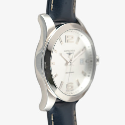 Longines Conquest Classic Quartz Silver Dial 41mm