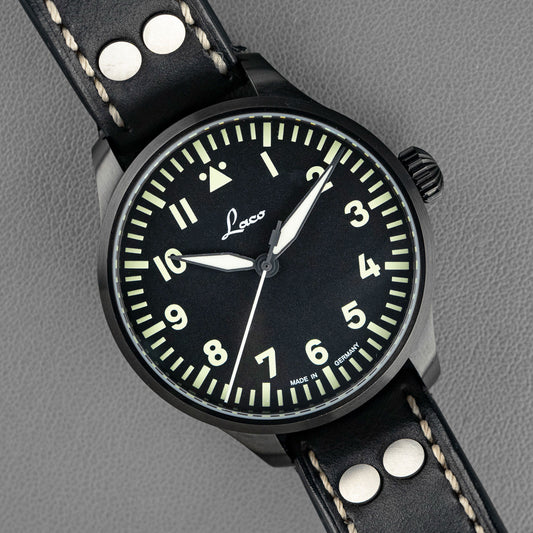 Laco Altenburg Automatic Black Dial Leather 42mm