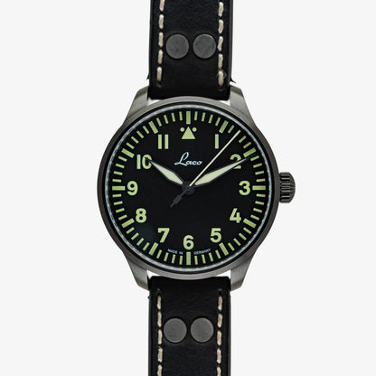 Laco Altenburg Automatic Black Dial Leather 42mm