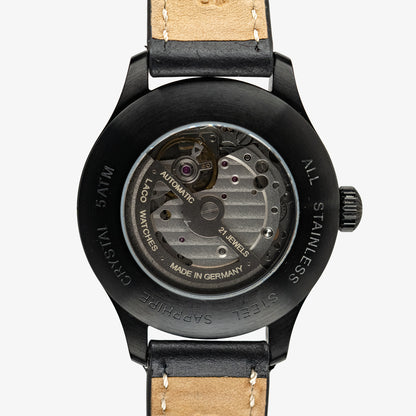Laco Altenburg Automatic Black Dial Leather 42mm