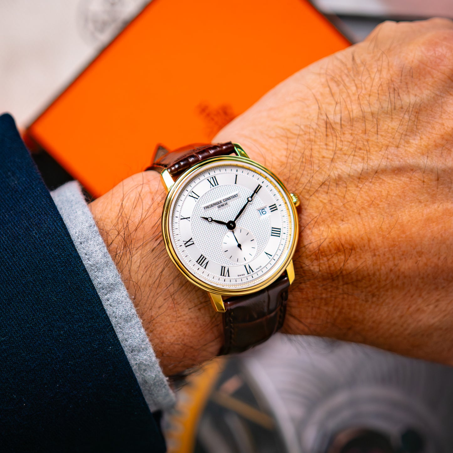 Frederique Constant Slimline Quartz Yellow PVD 37mm
