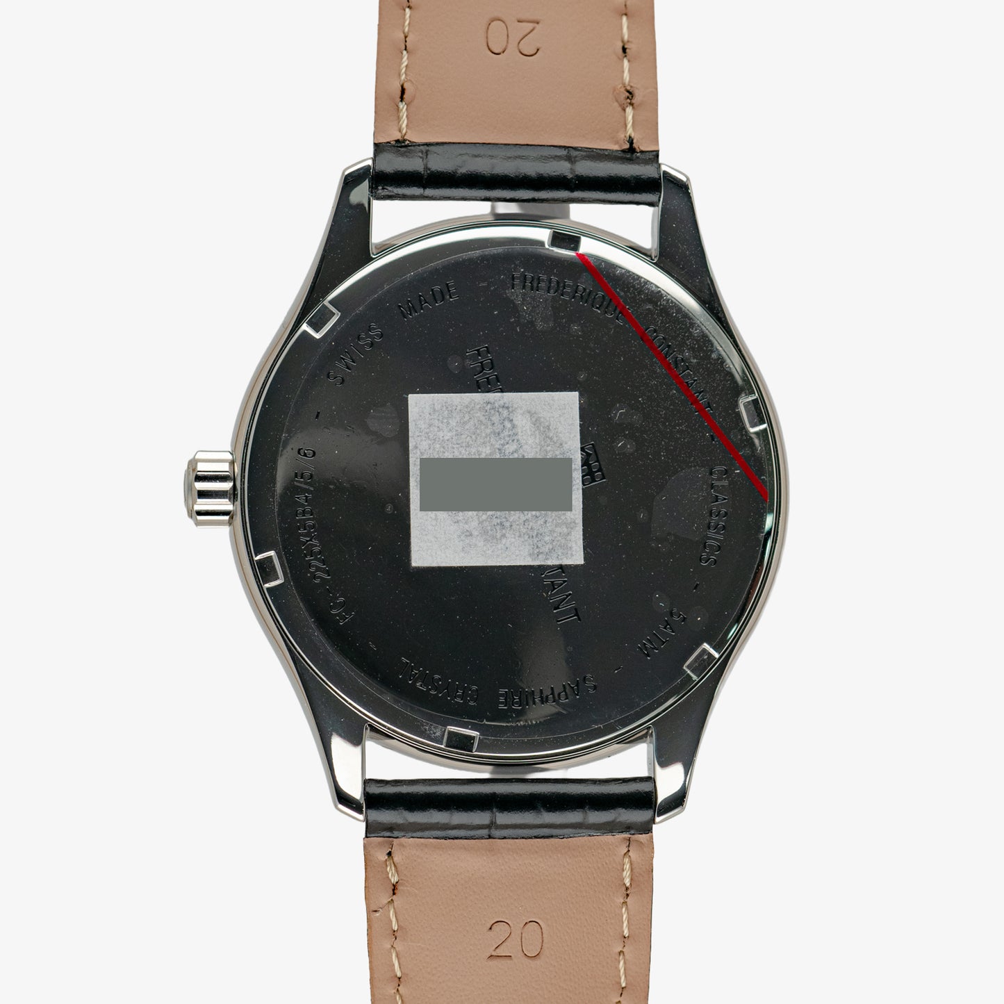 Frederique Constant Slimline Quartz Steel White 37mm