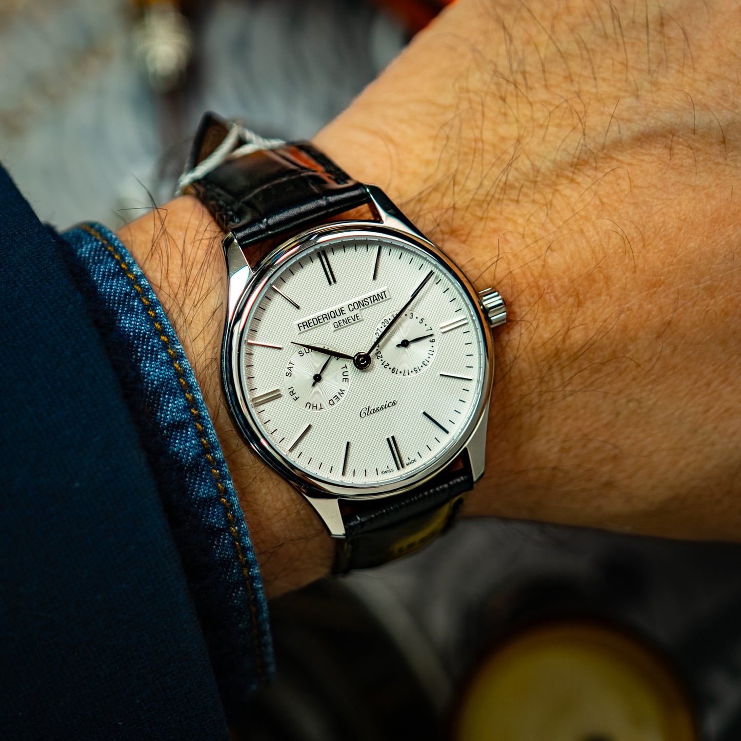 Frederique Constant Classics Quartz Day-Date White 40mm