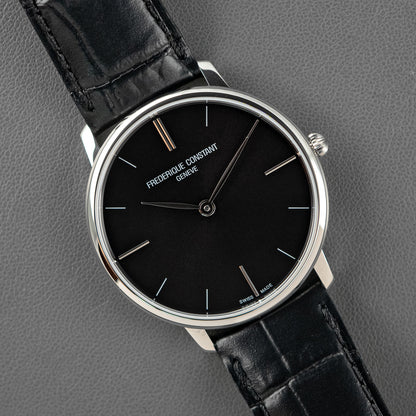 Frédérique Constant Slimline Quartz Black Dial 40mm