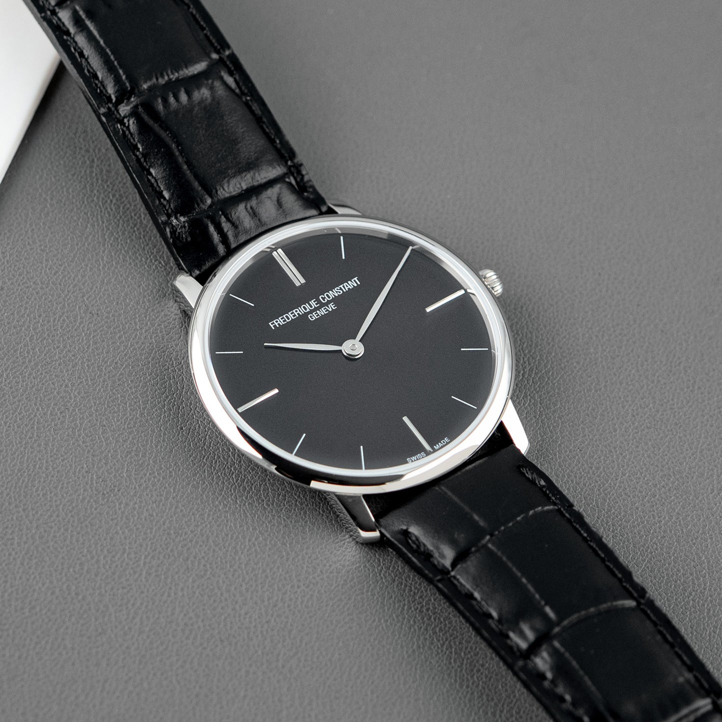 Frédérique Constant Slimline Quartz Black Dial 40mm