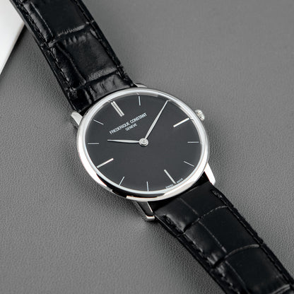Frédérique Constant Slimline Quartz Black Dial 40mm