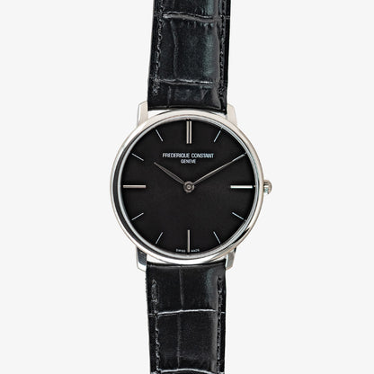 Frédérique Constant Slimline Quartz Black Dial 40mm