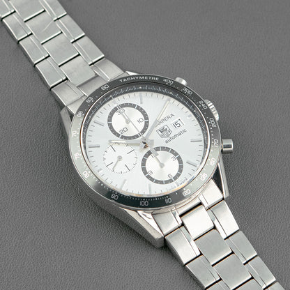 TAG Heuer Carrera Automatic Chronograph Silver Dial 41mm