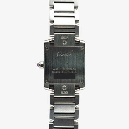 Cartier Tank Française Quartz Pink Dial Steel 20mm