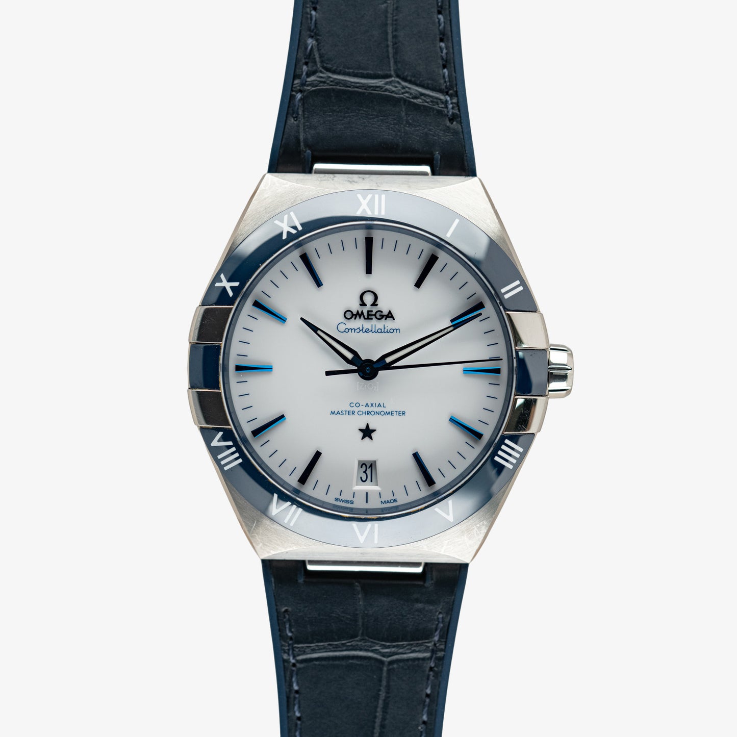 Omega Constellation Automatic White Dial Blue 41mm
