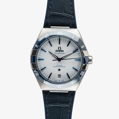 Omega Constellation Automatic White Dial Blue 41mm