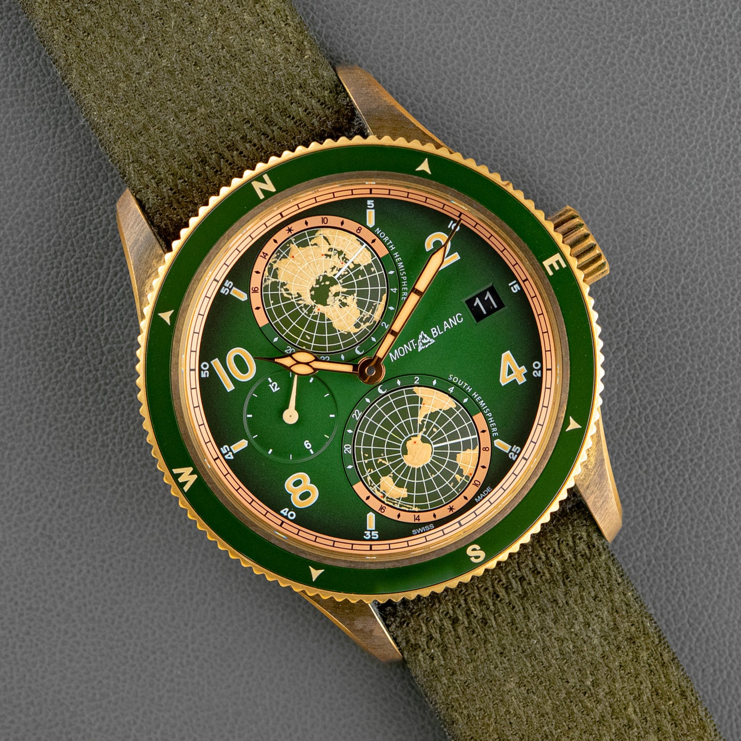 Montblanc 1858 Geosphere Limited Edition Bronze Green 42mm