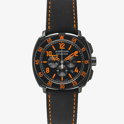 JeanRichard Aeroscope Automatic Chronograph Black Orange 44mm