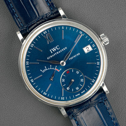 IWC Portofino Hand-Wound Eight Days Automatic Blue 45mm