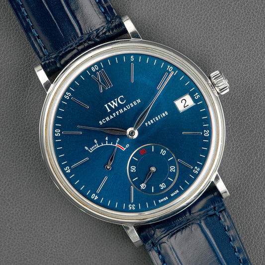 IWC Portofino Hand-Wound Eight Days Automatic Blue 45mm
