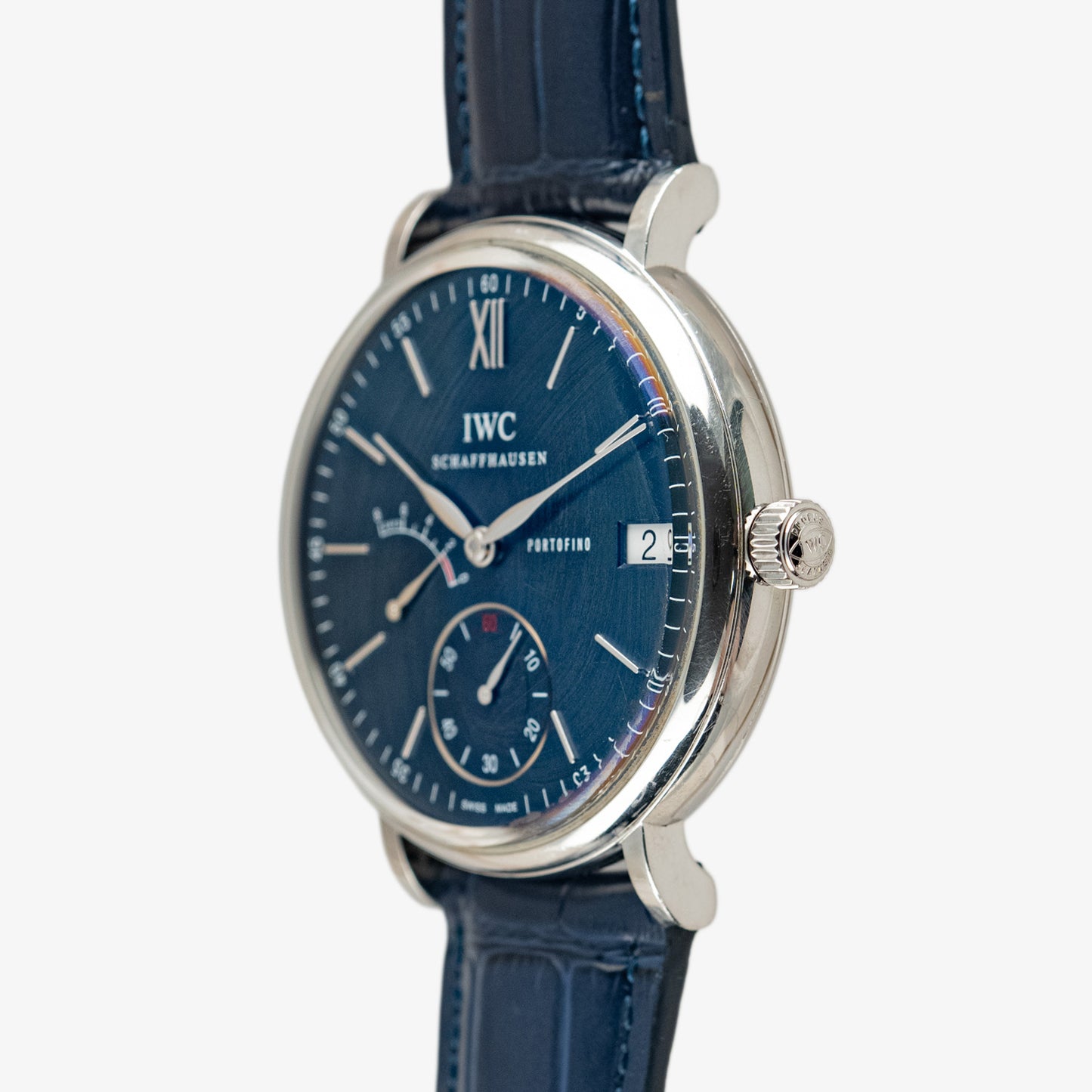 IWC Portofino Hand-Wound Eight Days Automatic Blue 45mm