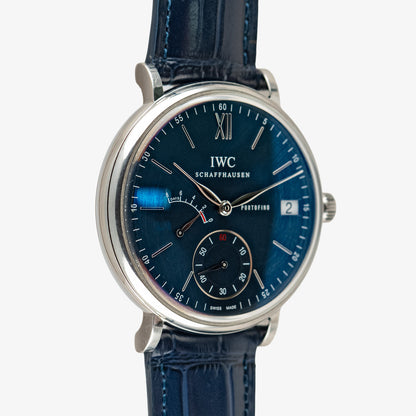 IWC Portofino Hand-Wound Eight Days Automatic Blue 45mm