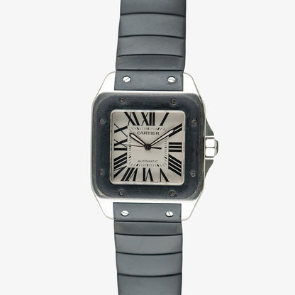 Cartier Santos 100XL Automatic Steel Black Bezel 41mm