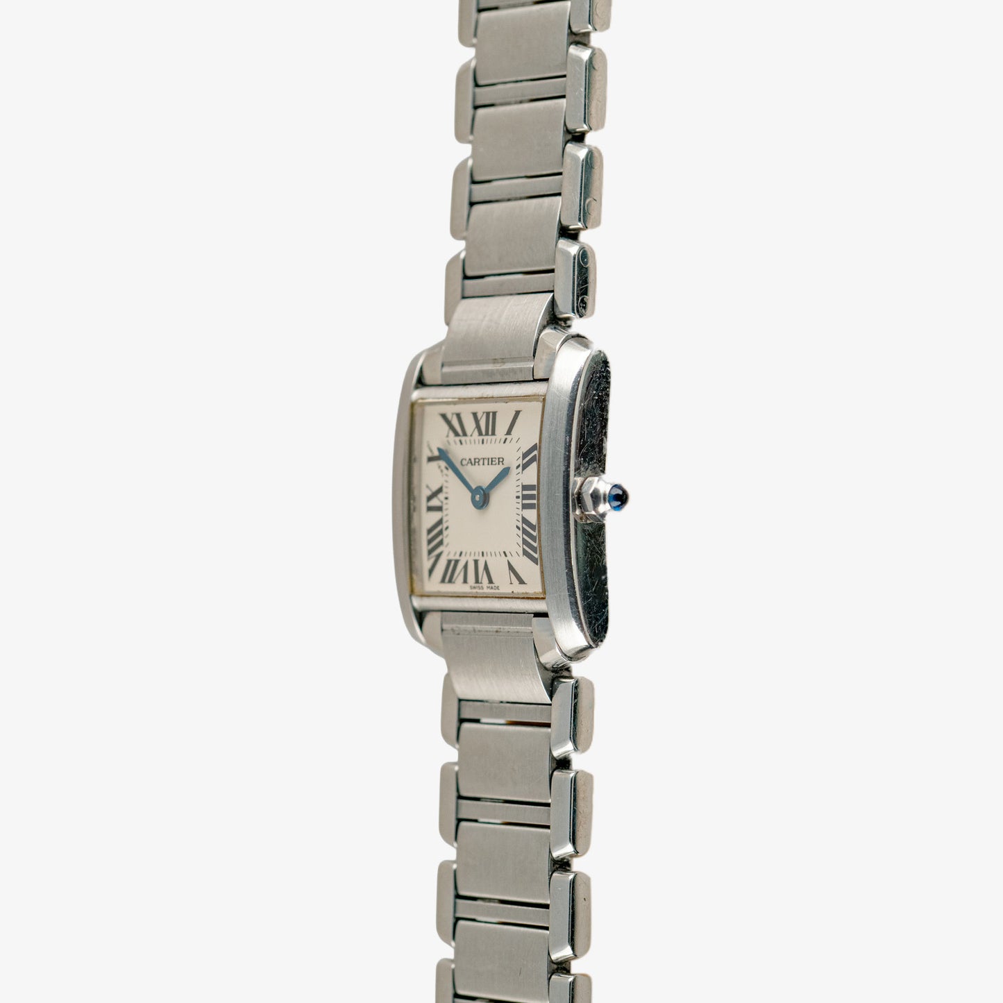 Cartier Tank Française Quartz Steel Silver Dial 20mm