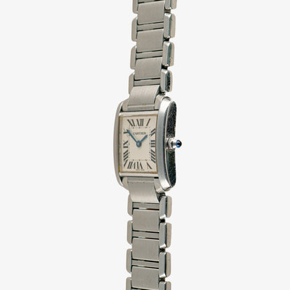 Cartier Tank Française Quartz Steel Silver Dial 20mm