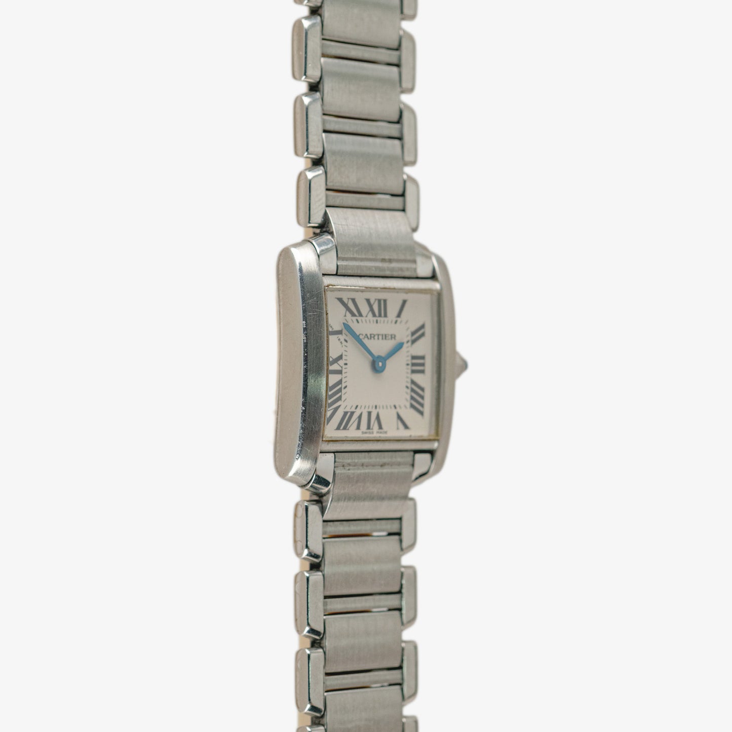 Cartier Tank Française Quartz Steel Silver Dial 20mm