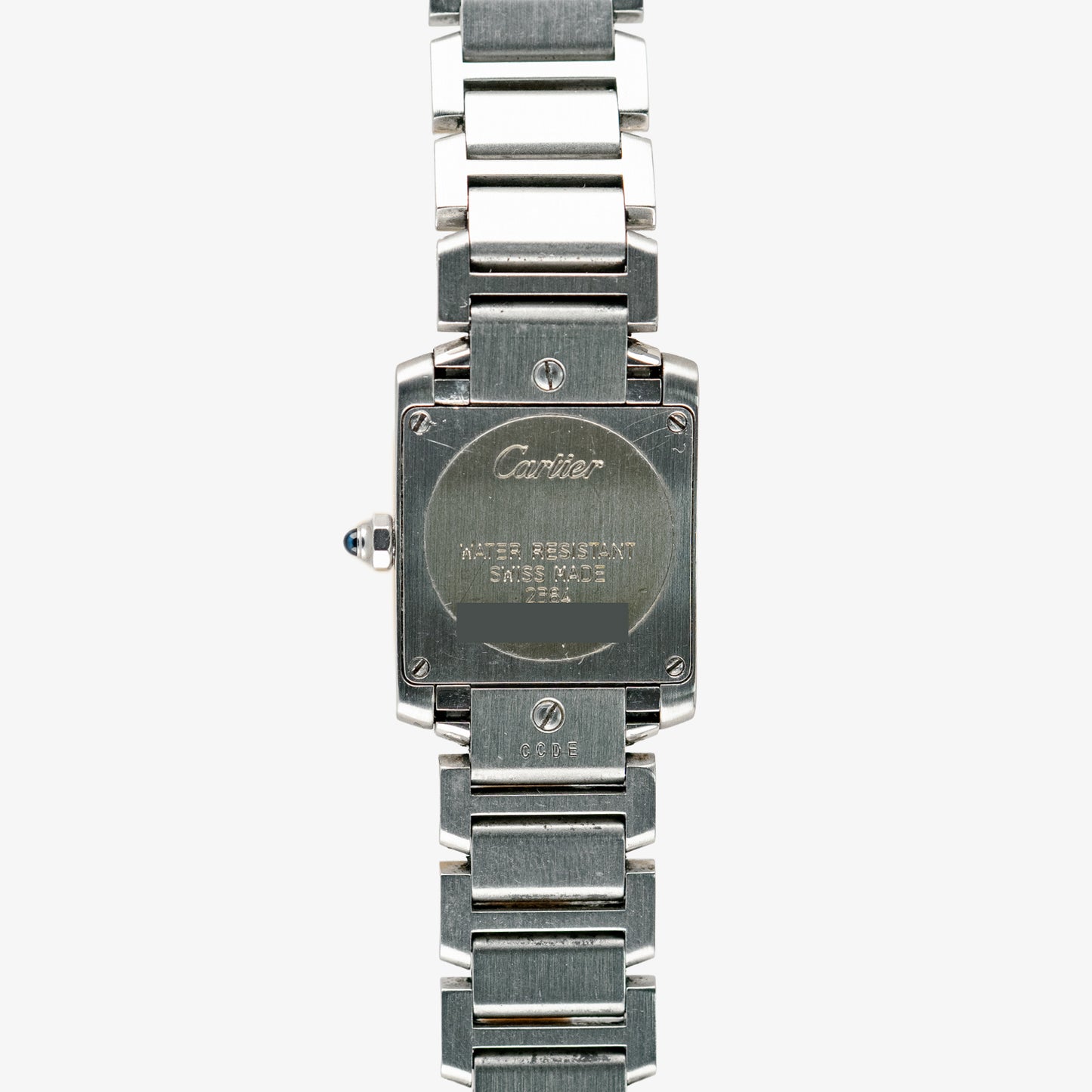 Cartier Tank Française Quartz Steel Silver Dial 20mm