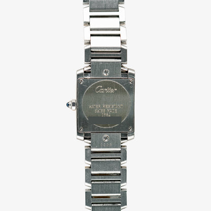 Cartier Tank Française Quartz Steel Silver Dial 20mm