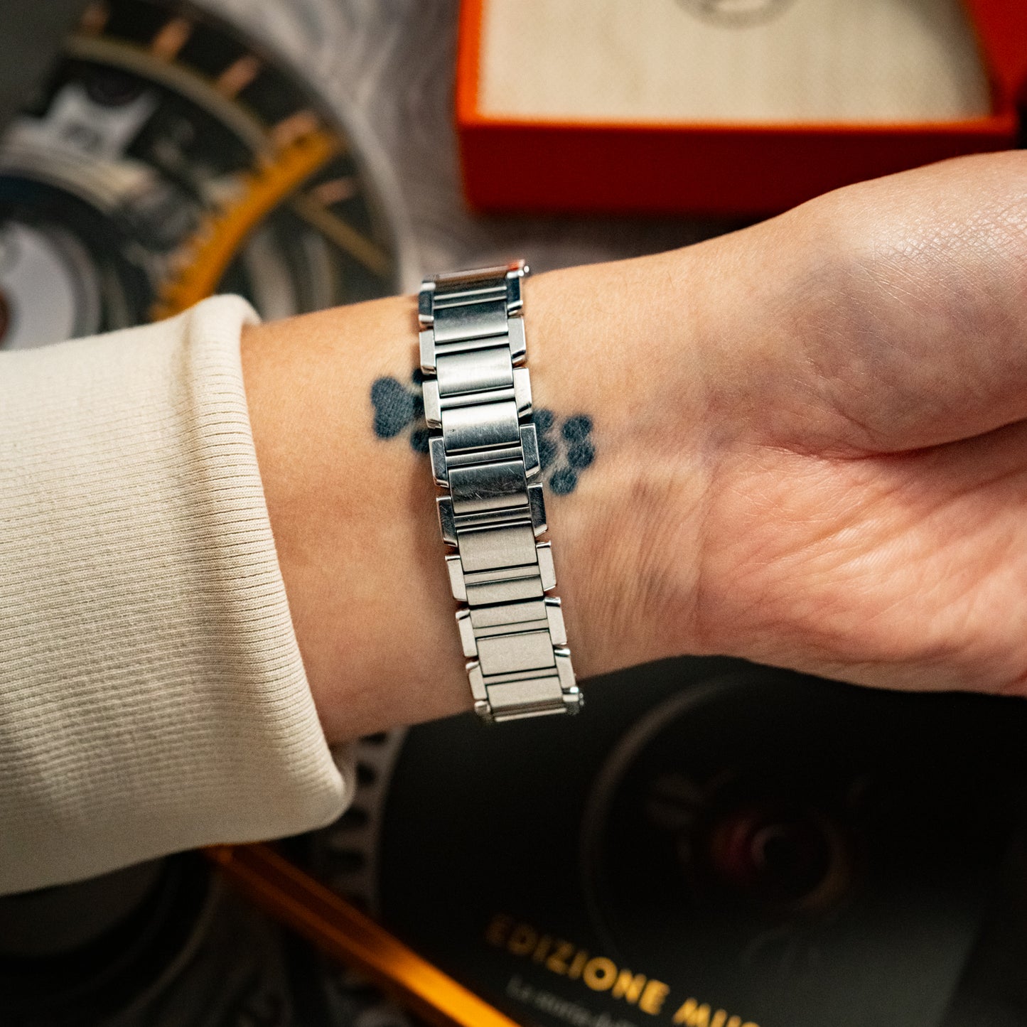 Cartier Tank Française Quartz Steel Silver Dial 20mm