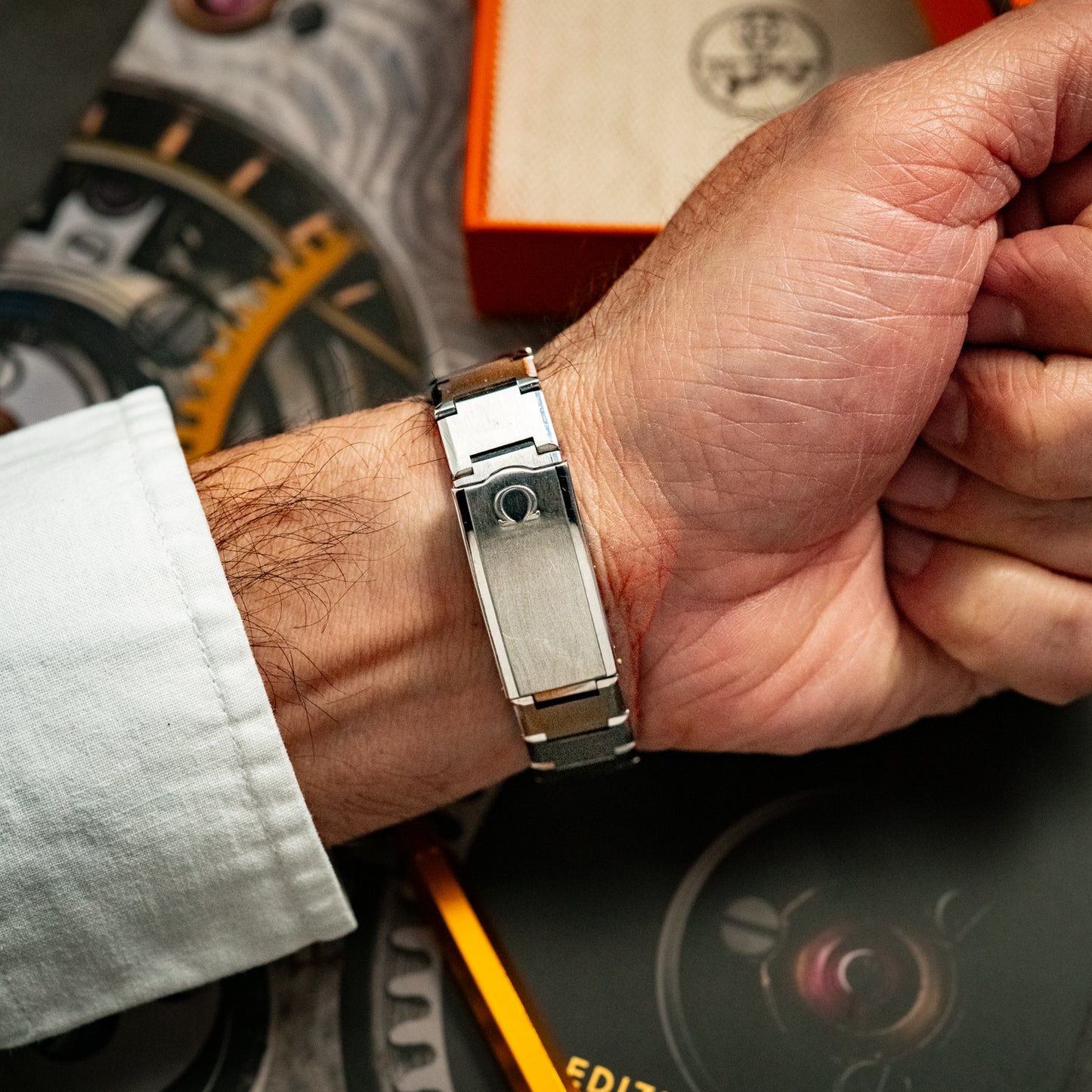Omega Date Vintage Automatic Steel Silver Dial 35mm